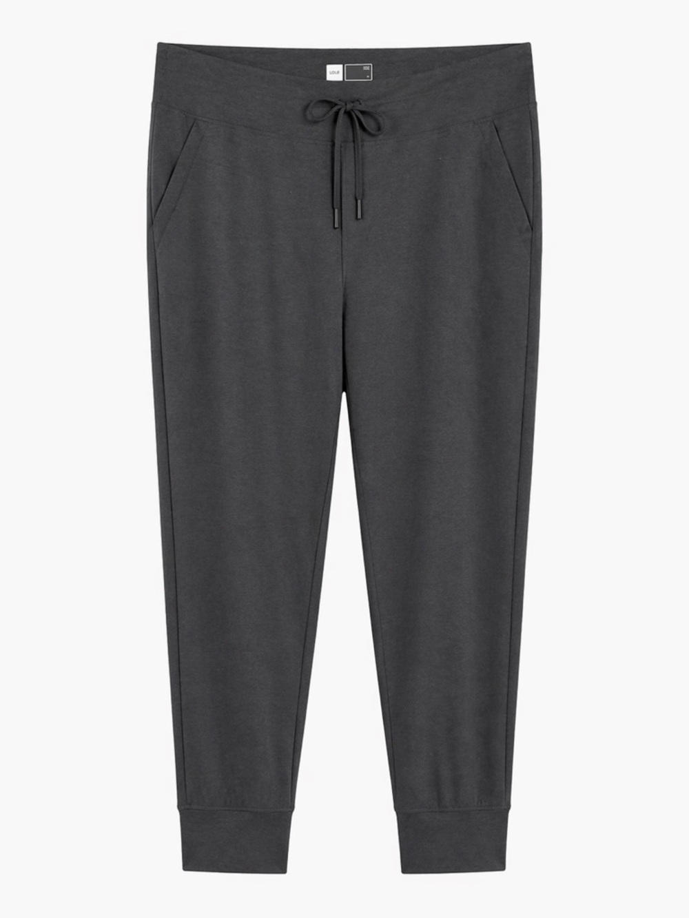 Lolë Women’s Jogger Lounge Yoga Pants- XL Charcoal Gray Athleisure Drawstring